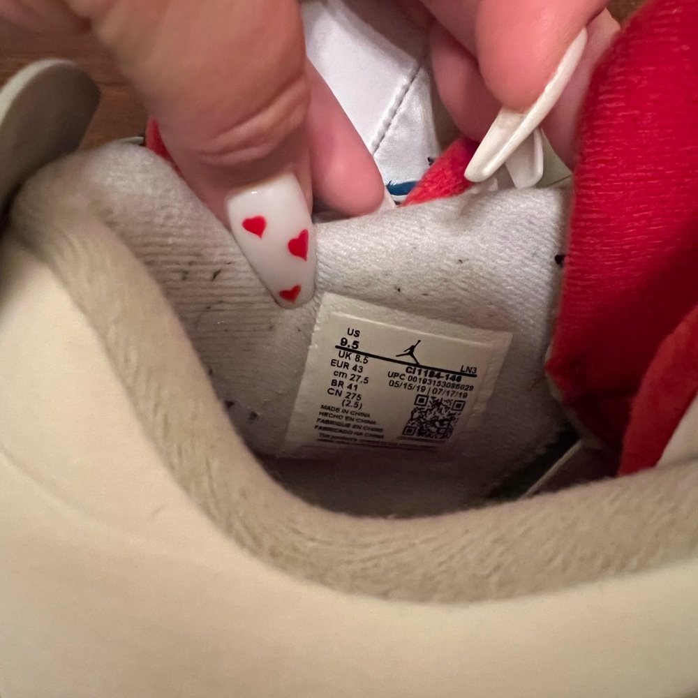 AIR JORDAN 4 RETRO SE WHAT THE 2019 CI1184-146 WHITE/MILITARY BLUE-FIRE RED - Picture 10 of 11